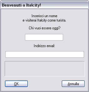 finestra benvenuto per i turisti